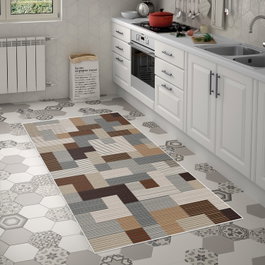 Conceptum Alfombra de Pasillo Mu113 - Coffee 80 x 150 cm